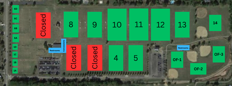 Spring 2025 Field Map