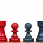 red and blue chess pieces