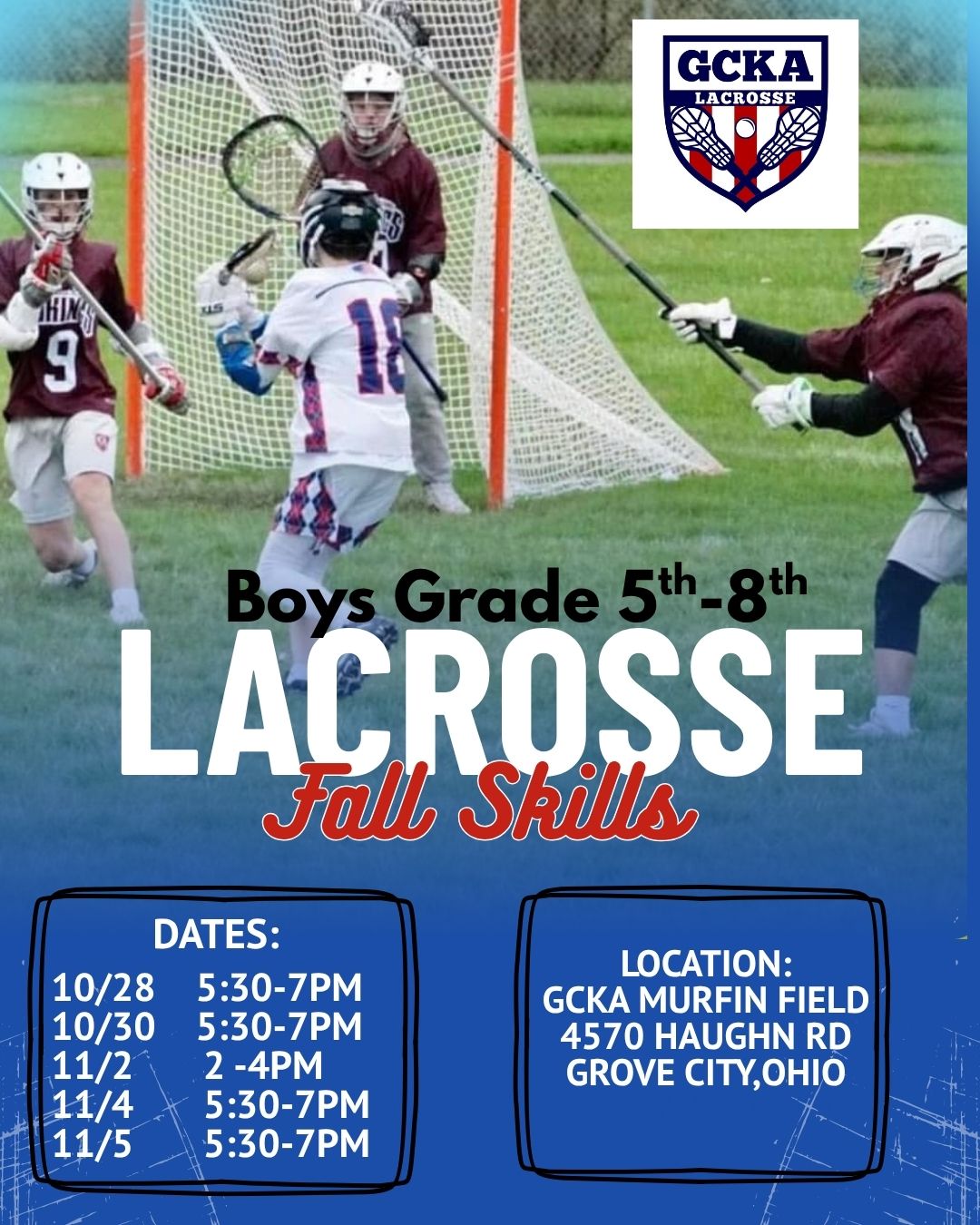 Blue Modern Lacrosse Tournament Instagram Post (1)