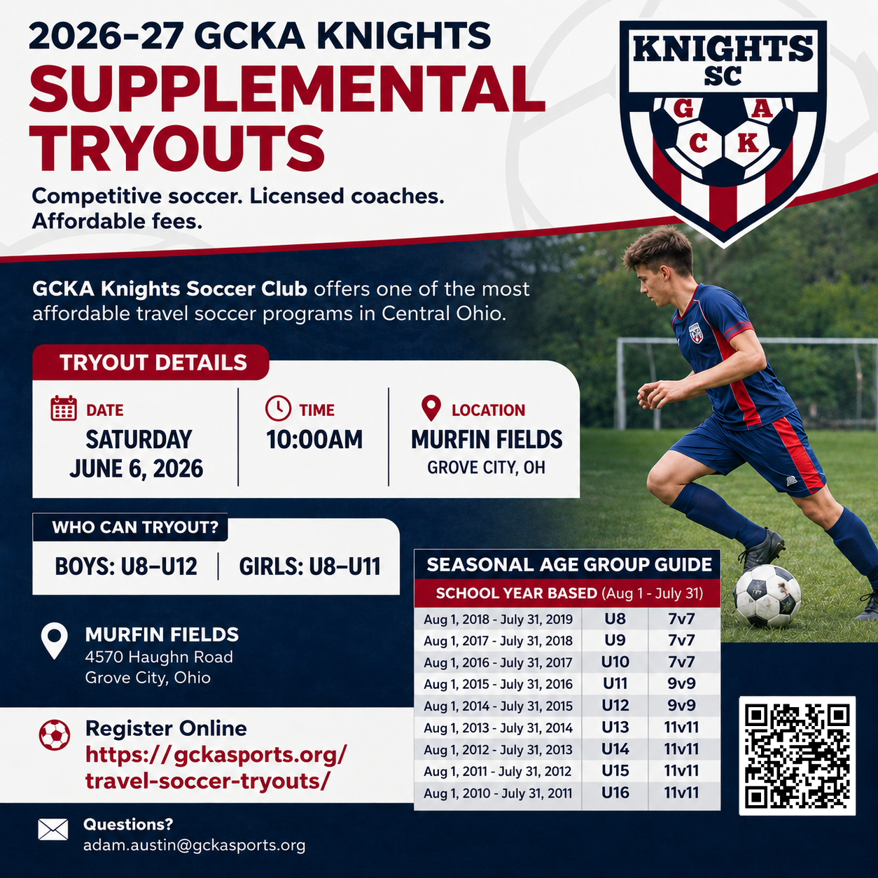 supplemental tryout flyer